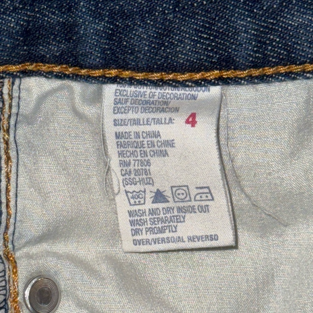 Tommy Hilfiger Vintage Denim Low Rise A-Line Skirt, Size 4 - Picture 8 of 9